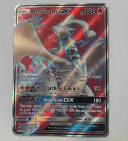 Reshiram GX Full Art Holo Card 65/70 Dragon Majesty HP/DMG - Image 3