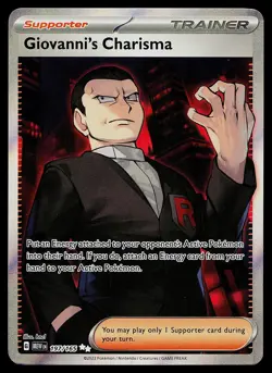Pokemon Card - Giovanni's Charisma Scarlet & Violet 151 197/165 Ultra Rare - Image 1