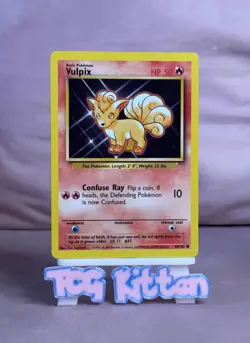 Vulpix - 68/102 - Common - Base Set - Pokemon Card - LP/MP - TCGKITTEN - Image 1
