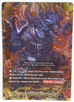 Future Card Buddyfight Great Fiend, Yamigedo H-BT02/0110EN SECRET Hundred Demons - Image 1