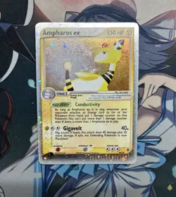Pokemon TCG Ampharos EX Holo Card 89/97 Ultra Rare, EX Dragon - Image 1