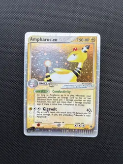 Pokemon Card Ampharos EX 89/97 Ultra Rare Holo EX Dragon - Image 1