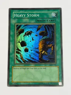 YUGIOH FADED Heavy Storm MRD-142 Super Rare Unlimited NM - Image 1