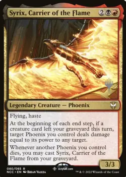 Custom Commander Deck mtg/ Syrix, Carrier of the Flame/ Phoenix's + Graveyards - Image 1