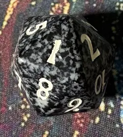 MTG - Magic The Gathering - 2003 Mirrodin - Spindown D20 Dice Die - Black - Image 2