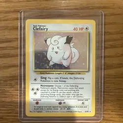 1999 Pokemon Unlimited Clefairy Rare Holo #5/102 - Image 1