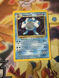 Poliwrath - 13/102 - Pokemon Base Set Unlimited Holo Rare Card WOTC NM / LP - Image 1