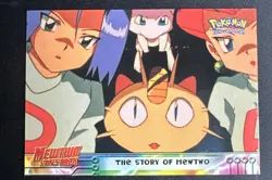 Pokemon The Story of Mewtwo Pokemon Topps Blue Label Non-foil - Image 1