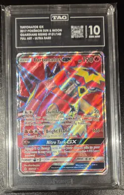 TAG 10 Turtonator GX Pokemon Sun And Moon Full Art - Image 1