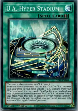 Yugioh U.A. Hyper Stadium PHRA-EN061 1st Edition Super Rare NM - Image 1