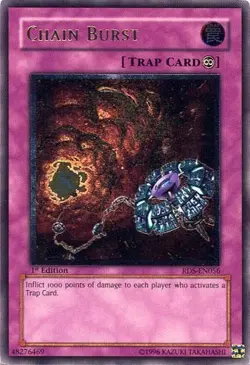 Heavily Played Chain Burst - RDS-EN056 - Ultimate Rare - 1st Edition - YuGiOh - Image 1