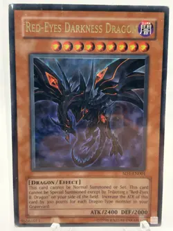 Yugioh Red-Eyes Darkness Dragon SD1-EN001 Ultra Rare MP - Image 2