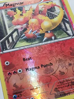 REVERSE HOLO Magmar 20/124 LP - Dragons Exalted Pokemon Card Kagemaru Himeno Art - Image 2
