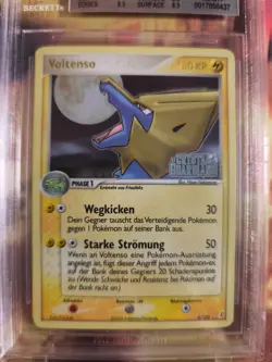 Pokemon Card Voltenso Manectric Ex Crystal Guardians Holo Stamp Reverse BGS 8.5 - Image 3