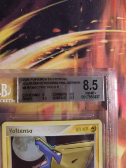 Pokemon Card Voltenso Manectric Ex Crystal Guardians Holo Stamp Reverse BGS 8.5 - Image 4