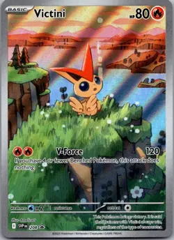 Pokemon TCG Victini Promo SV: Scarlet & Violet Promo Cards 208 LP - Image 1