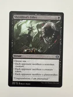 Sheoldred’s Edict MTG Magic the Gathering Card NM Near Mint ONE - Image 1