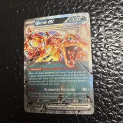 Pokemon German Glurak EX OBF 125/197 Obsidian Flammen Holo NM - Image 3