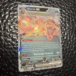 Pokemon German Glurak EX OBF 125/197 Obsidian Flammen Holo NM - Image 4