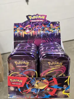 Pokemon TCG Mega Evolution Mini Tin Display 10 Tins FACTORY SEALED - Image 1