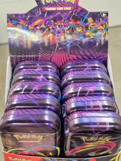 Pokemon TCG Mega Evolution Mini Tin Display 10 Tins FACTORY SEALED - Image 3