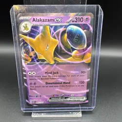 Pokemon - Alakazam ex - 065/165 - Scarlet & Violet: 151 - Half Art Card - Image 1