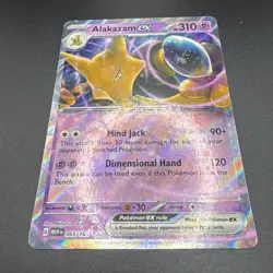 Pokemon - Alakazam ex - 065/165 - Scarlet & Violet: 151 - Half Art Card - Image 3