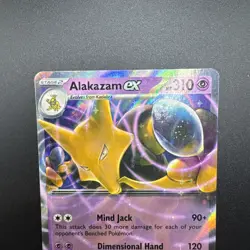Pokemon - Alakazam ex - 065/165 - Scarlet & Violet: 151 - Half Art Card - Image 4