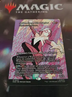 Mtg. Spider-Gwen, Web-Warrior. Borderless. Marvel's Spider-Man. Pack Fresh - Image 1