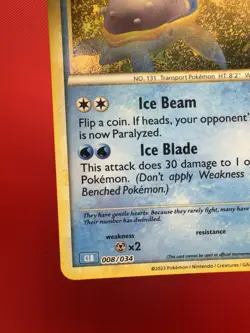 Lapras 008/034 CLB Classic Blastoise Deck Holo Pokemon TCG 2023 NM #671 - Image 4