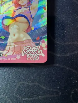 Goddess Reiju Cheerleaders Preimium Thick Card Waifu Doujin One Piece Full Art - Image 4