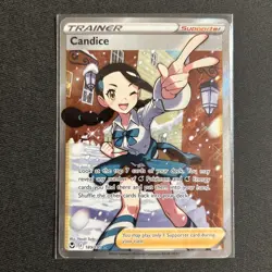 Pokemon TCG Candice Full Art Holo Ultra Rare Card 189/195 Silver Tempest Mint - Image 1