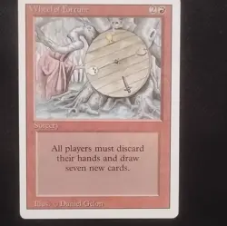 Magic: The Gathering Wheel of Fortune Sorcery Revised Edition Rare - Image 1