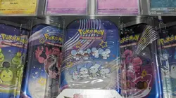 Pokemon Scarlet & Violet Paldean Fates 5 Mini Tins w/ 4 Promos Costco Bundle - Image 3