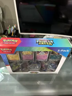 Pokemon Scarlet & Violet Paldean Fates 5 Mini Tins w/ 4 Promos Costco Bundle NEW - Image 5