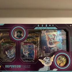 Pokemon Vaporeon VMAX Premium Collection Box Sealed - Image 1