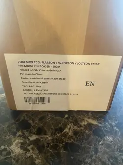 Vaporeon, Jolteon, Flareon VMAX Premium Collection Pokemon TCG Sealed Case! A - Image 1