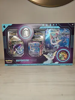 Pokemon TCG Vaporeon VMAX Premium Collection Box Evolving Skies, New/Sealed - Image 1