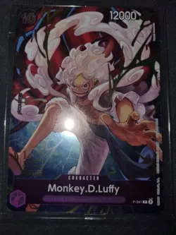 Monkey.D.Luffy p041 Winner 1st Anniversary English ,Sealed , One Piece CardGame - Image 1