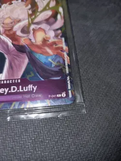 Monkey.D.Luffy p041 Winner 1st Anniversary English ,Sealed , One Piece CardGame - Image 4