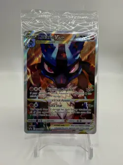 Pokemon Sealed Lucario VSTAR SWSH291 SWSH Sword Shield Promo Card Black Star New - Image 1