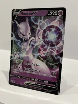 Pokemon Go TCG Mewtwo V Ultra Rare Holo Card 30/78 - Image 3