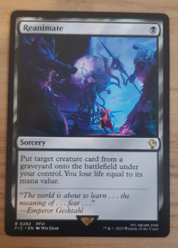 Reanimate MTG NM Regular Commander Final Fantasy Magic the Gathering - Image 1