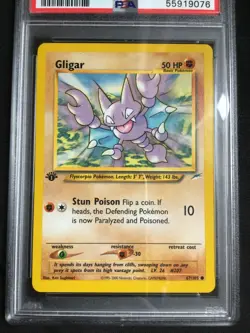 Pokemon Cards: 1st Edition Neo Destiny Common: Gligar 67/105: PSA 9 - Image 2