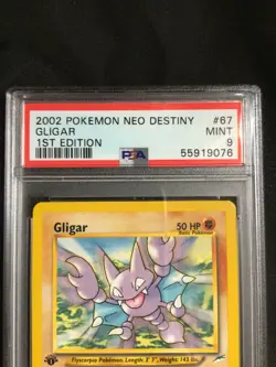 Pokemon Cards: 1st Edition Neo Destiny Common: Gligar 67/105: PSA 9 - Image 3