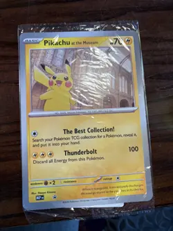 Pokemon TCG Pikachu At The Museum Jumbo Card Promo Card Sealed. - Image 1