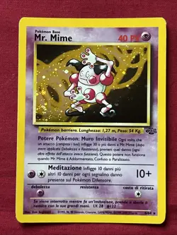 Mr. Mime 6/64 Holo Shiny Card Excellent Condition Italian Pokemon (T100) - Image 2