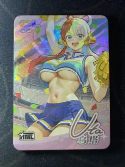 Goddess Uta Cheerleaders Preimium Thick Card Waifu Doujin One Piece Full Art - Image 1