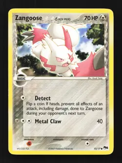 Zangoose 15/17 POP Series 5 English Pokemon Card TCG - Image 1