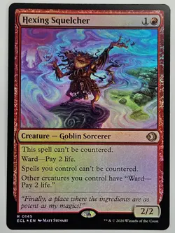 MTG Lorwyn Eclipsed - ECL 145 Hexing Squelcher - Rare Foil - Image 1